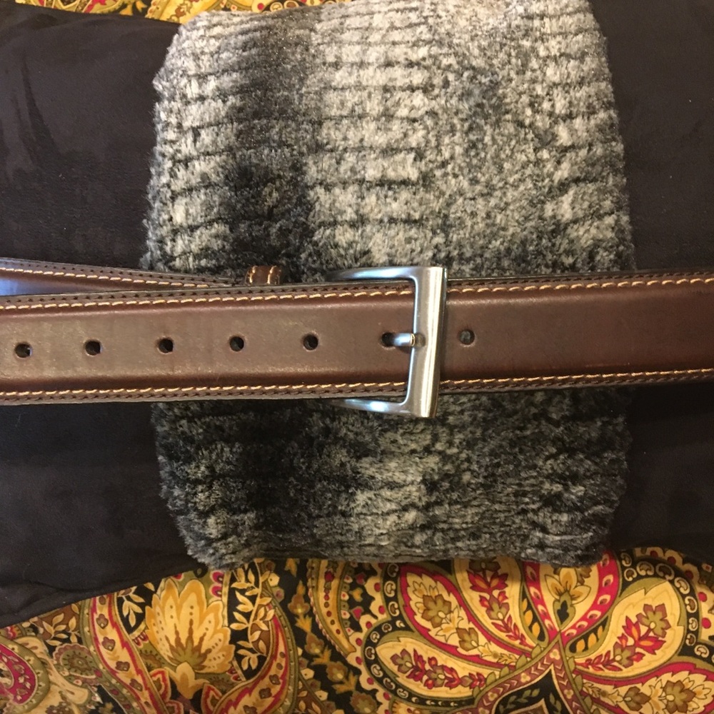 Dockers Men Brown Leather Belt 38/40L